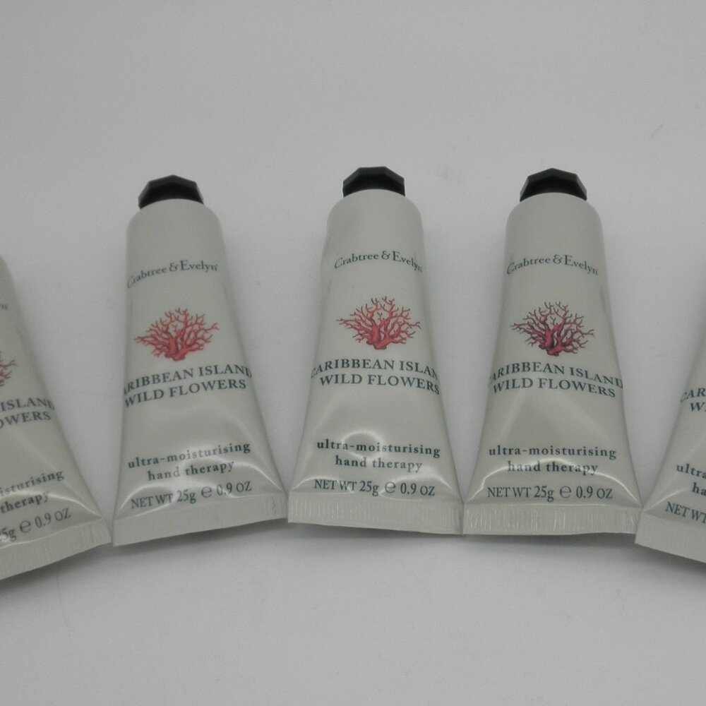 CRABTREE & EVELYN Hand Therapy CARIBBEAN ISLAND WILD FLOWERS 0.9 oz ea Lot of 5